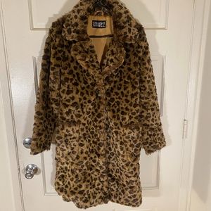 Straight to Hell Leopard Print Trenchcoat